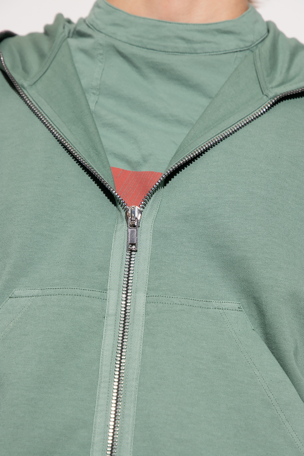 Green Zip-up hoodie Rick Owens DRKSHDW - Vitkac Canada